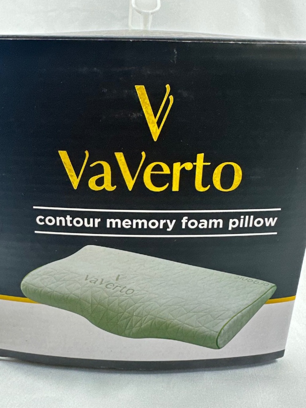 VaVerto Standard Contour Memory Foam Pillow, New in Box